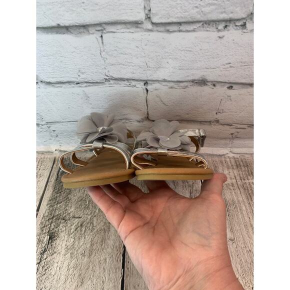 FLOWERS BY NINA Girl’s Annabel Strappy Applique Sandals / Size: 11 - Picture 8 of 9